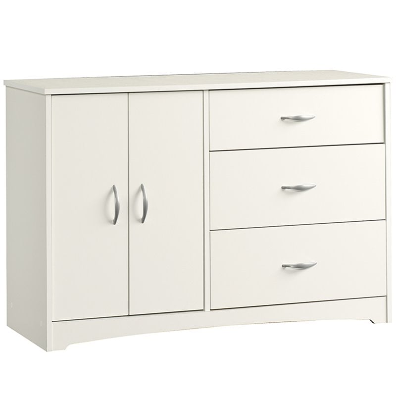 Sauder Beginnings 3 Drawer Dresser In Soft White 422801