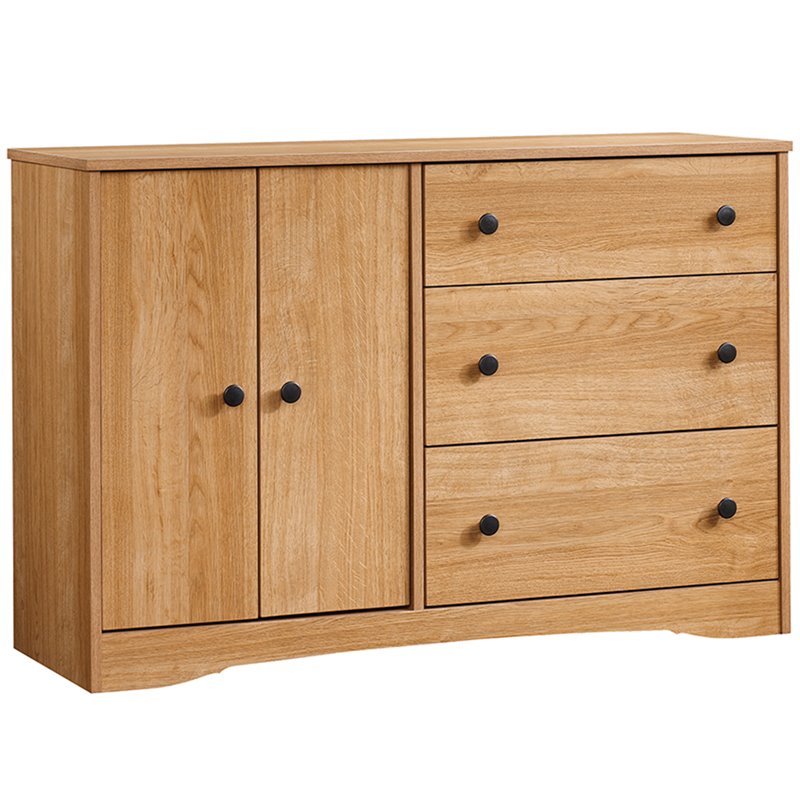 Sauder Beginnings 3 Drawer Dresser In Highland Oak 422802