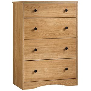sauder beginnings engineered wood 4-drawer bedroom chest