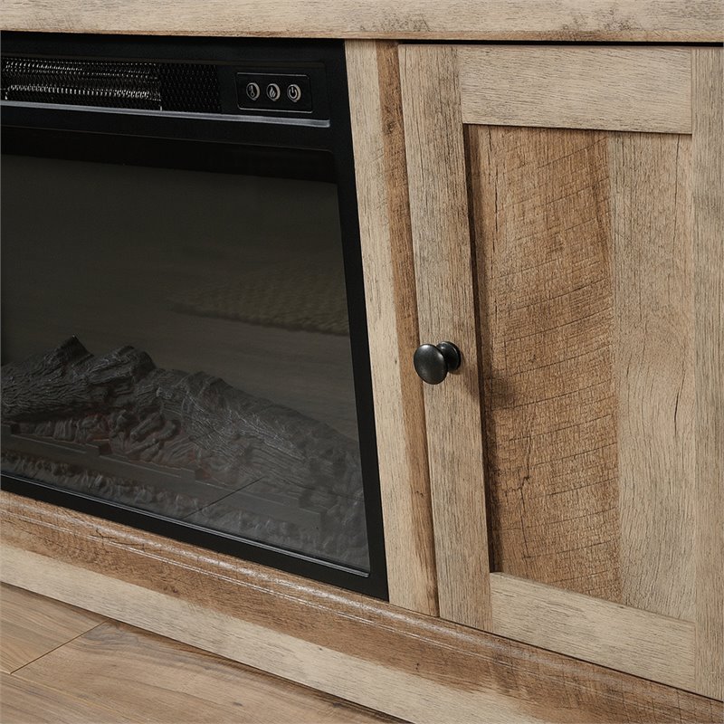 Sauder Cannery Bridge Fireplace TV Stand Lintel Oak