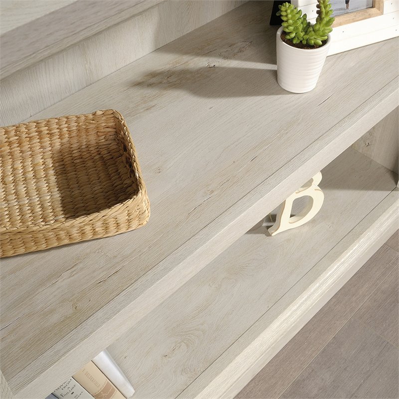 Sauder Engineered Wood 2 Shelf Bookcase in Chalked Chestnut Finish