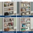 Sauder Engineered Wood 5-Shelf Bookcase in Chalked Chestnut Finish