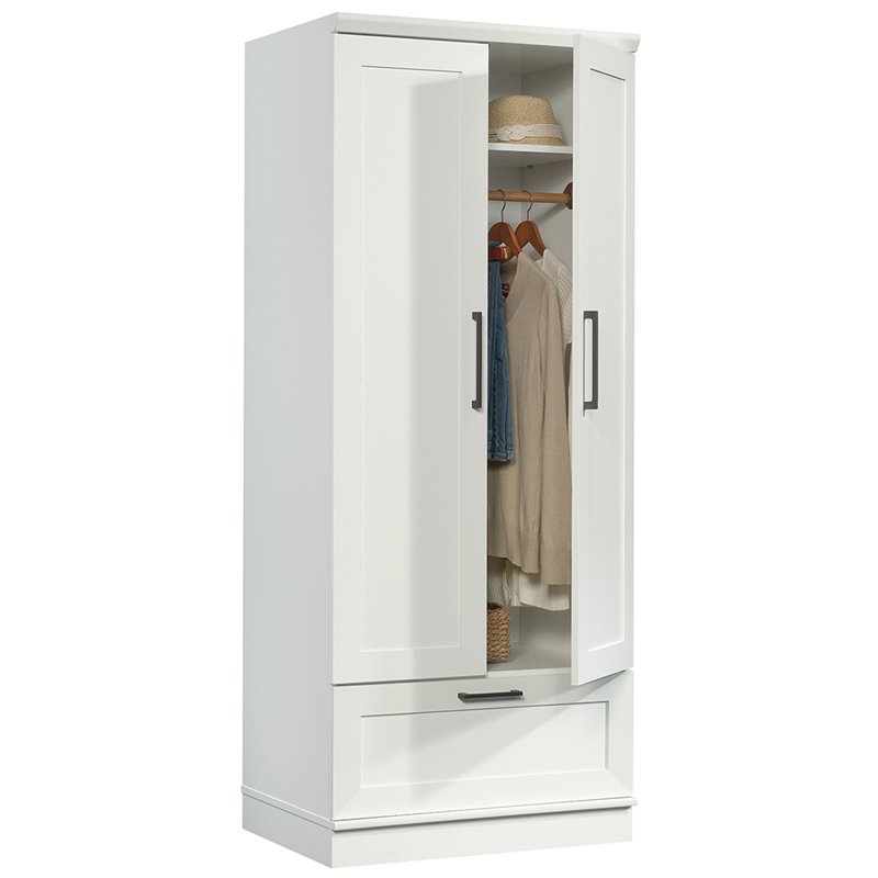 Sauder HomePlus Wardrobe Armoire, Soft White