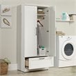 Sauder HomePlus Engineered Wood Bedroom Wardrobe Armoire in Soft White