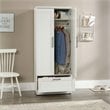 Sauder HomePlus Engineered Wood Bedroom Wardrobe Armoire in Soft White