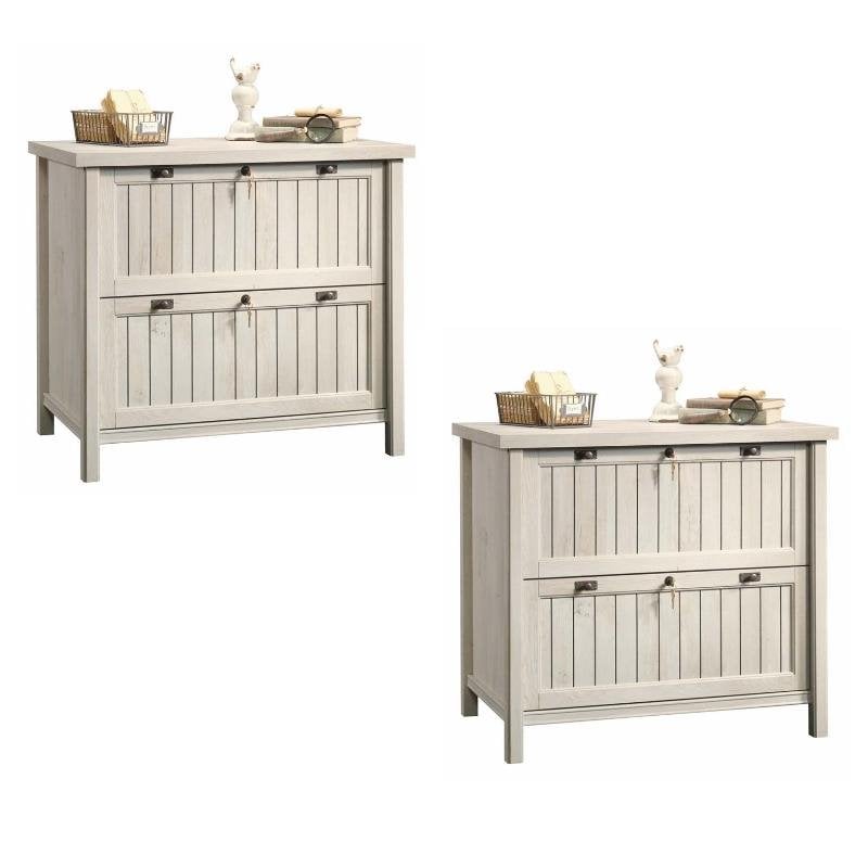 (Set of 2) Lateral File in Chalked Chestnut