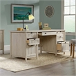 Sauder 2 Piece Executive Desk and Lateral File Set in Chalked Chestnut