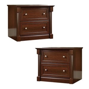 (Set of 2) Lateral File Cabinet in Cherry