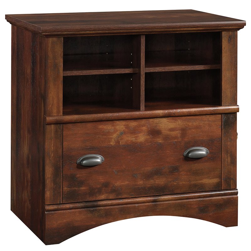 (Set of 2) Rustic 1 Drawer Lateral File Cabinet in Curado ...