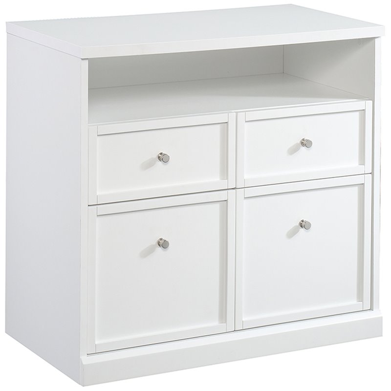 Sauder Craft Pro Storage Cabinet with Hutch in White | eBay