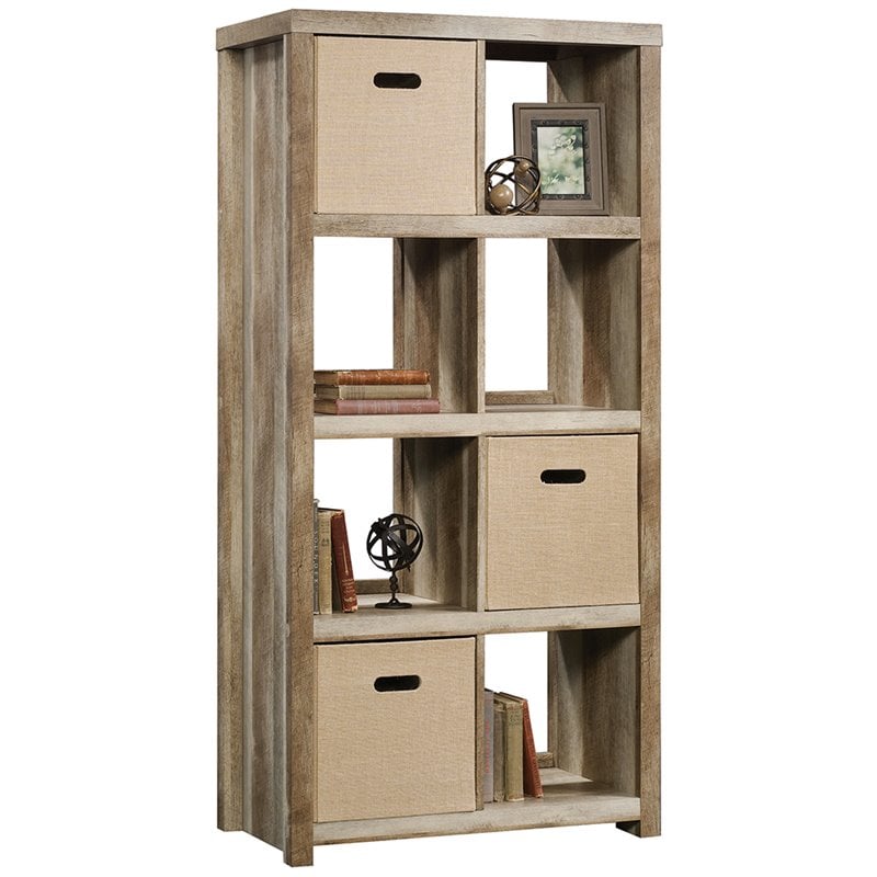 Sauder Homeplus 8 Cubby Bookcase In, Sauder 2 Shelf Bookcase Lintel Oak Finish