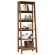 Sauder Trestle Engineered Wood 5 Shelf Bookcase in Vintage Oak