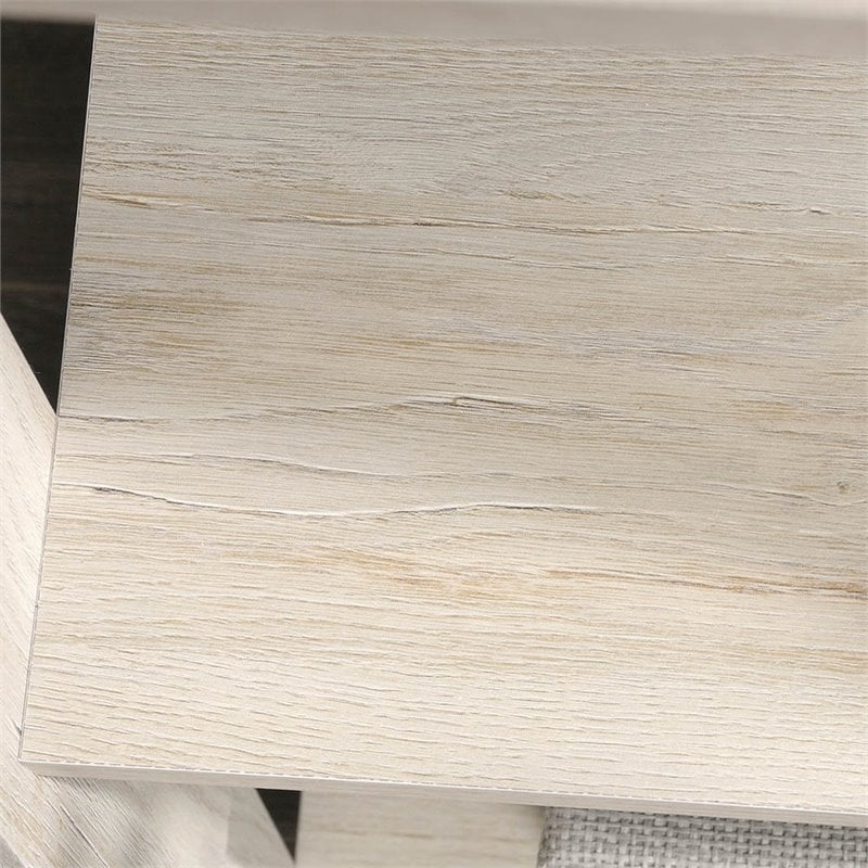 Sauder Trestle Engineered Wood 5 Shelf Bookcase in Chalked Chestnut