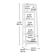 Sauder Trestle Engineered Wood 5 Shelf Bookcase in Chalked Chestnut