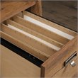 Sauder Trestle Executive Desk in Vintage Oak