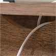 Sauder Trestle Executive Desk in Vintage Oak