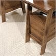 Sauder Trestle Executive Desk in Vintage Oak
