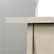 Sauder Trestle Engineered Wood Executive Desk in Chalked Chestnut