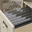Sauder Trestle Engineered Wood Executive Desk in Chalked Chestnut
