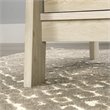 Sauder Trestle Engineered Wood Executive Desk in Chalked Chestnut