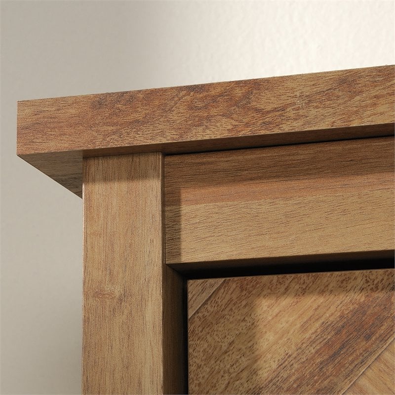 Sauder Cannery Bridge Engineered Wood Storage Cabinet in Sindoori Mango/Natural