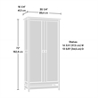 Sauder Cannery Bridge Engineered Wood Storage Cabinet in Sindoori Mango/Natural