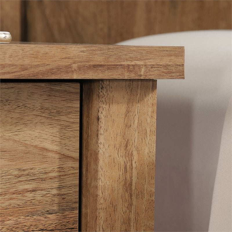 Sauder Cannery Bridge Engineered Wood Nightstand in Sindoori Mango/Natural