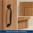 Sauder Engineered Wood Storage Pantry in Highland Oak Finish