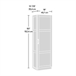 Sauder Engineered Wood Storage Pantry in Highland Oak Finish