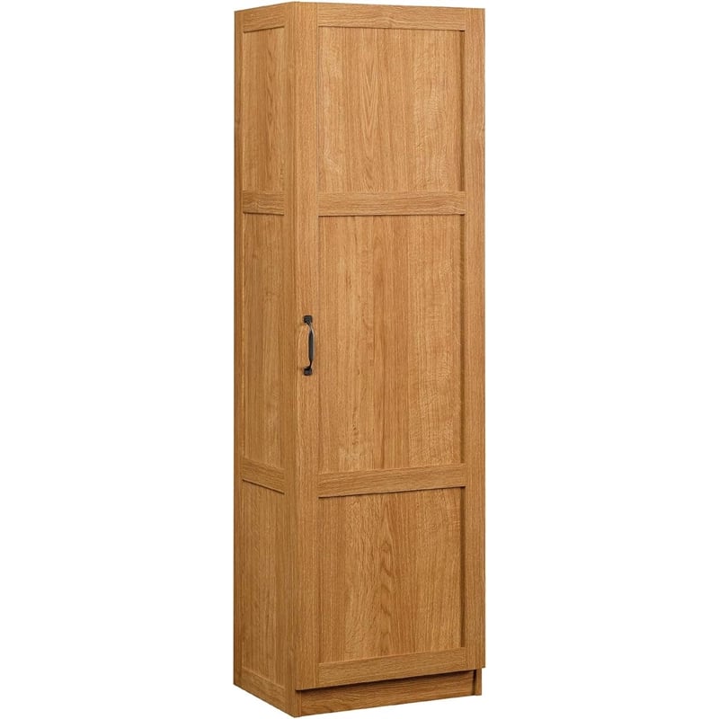 Sauder Engineered Wood Storage Pantry in Highland Oak Finish