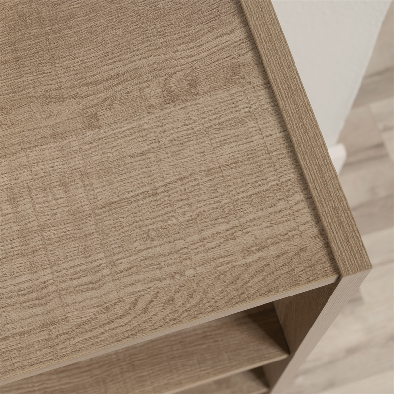 Sauder Beginnings Engineered Wood 3-Shelf Bookcase in Summer Oak