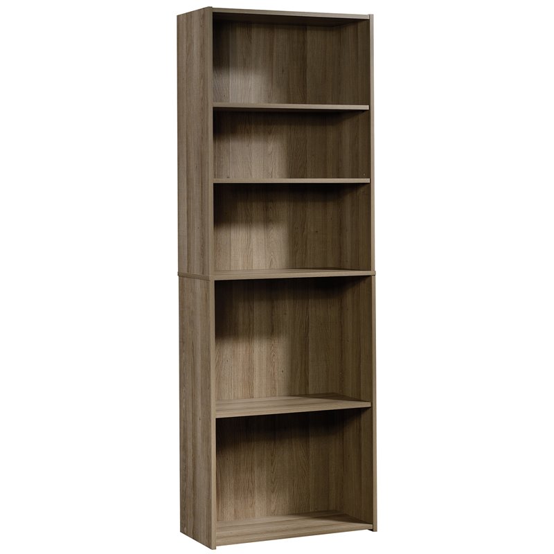 Sauder Beginnings Engineered Wood 5 Shelf Bookcase In Summer Oak 424261