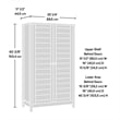 Sauder Cottage Road Engineered Wood Storage Cabinet in Soft white