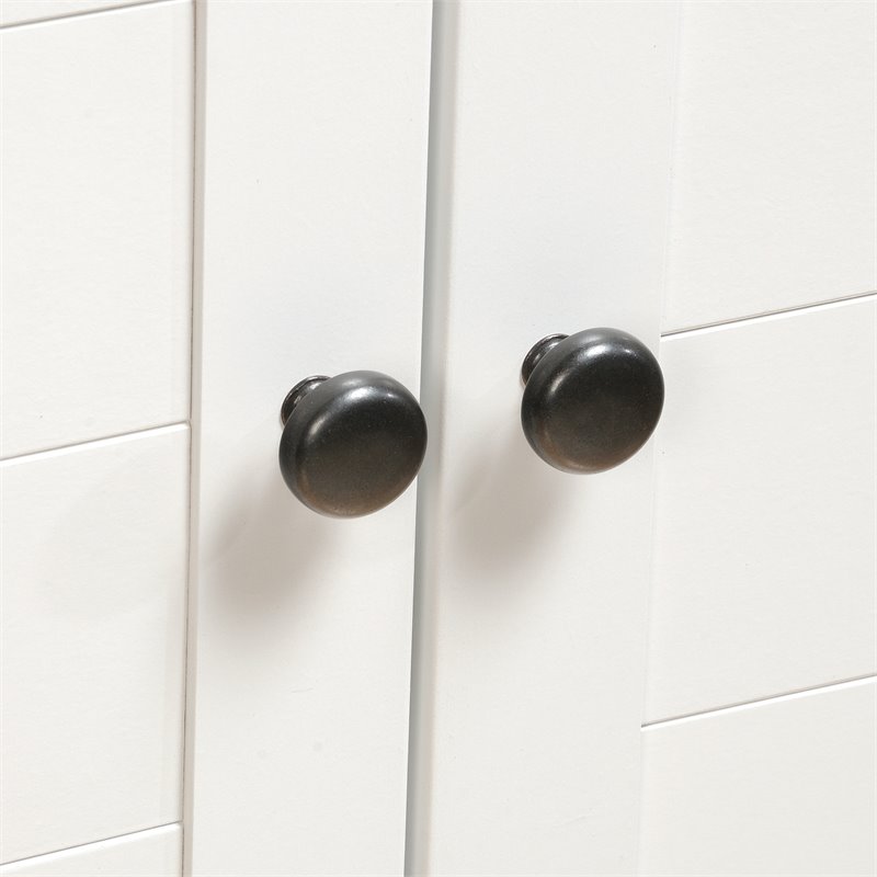 Sauder Cottage Road Engineered Wood Storage Cabinet in Soft white