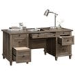 Sauder Hammond Engineered Wood Executive Desk in Emery Oak Finish