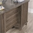 Sauder Hammond Engineered Wood Executive Desk in Emery Oak Finish