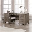 Sauder Hammond Engineered Wood Executive Desk in Emery Oak Finish
