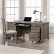 Sauder Hammond Engineered Wood Executive Desk in Emery Oak Finish
