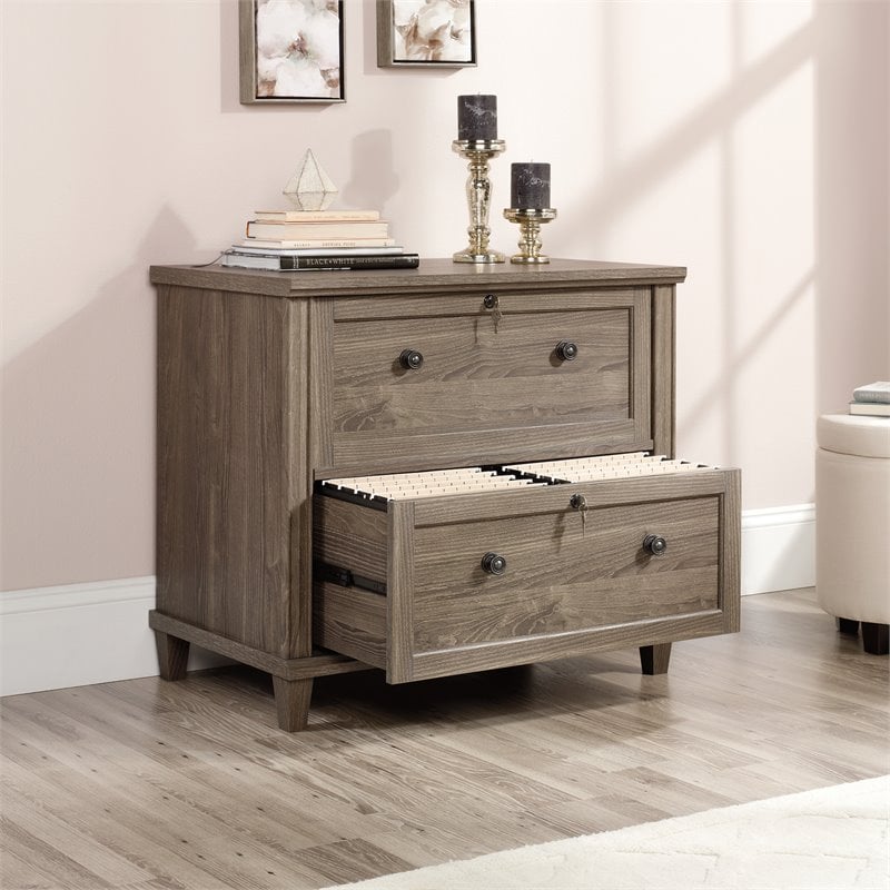 Sauder Hammond Engineered Wood Lateral File Cabinet in Emery Oak