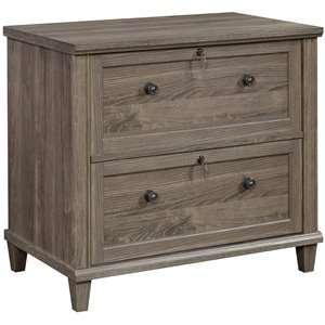 sauder hammond contemporary wood lateral file cabinet in emery oak