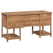 Sauder Coral Cape Engineered Wood Computer Desk in Sindoori Mango/Brown