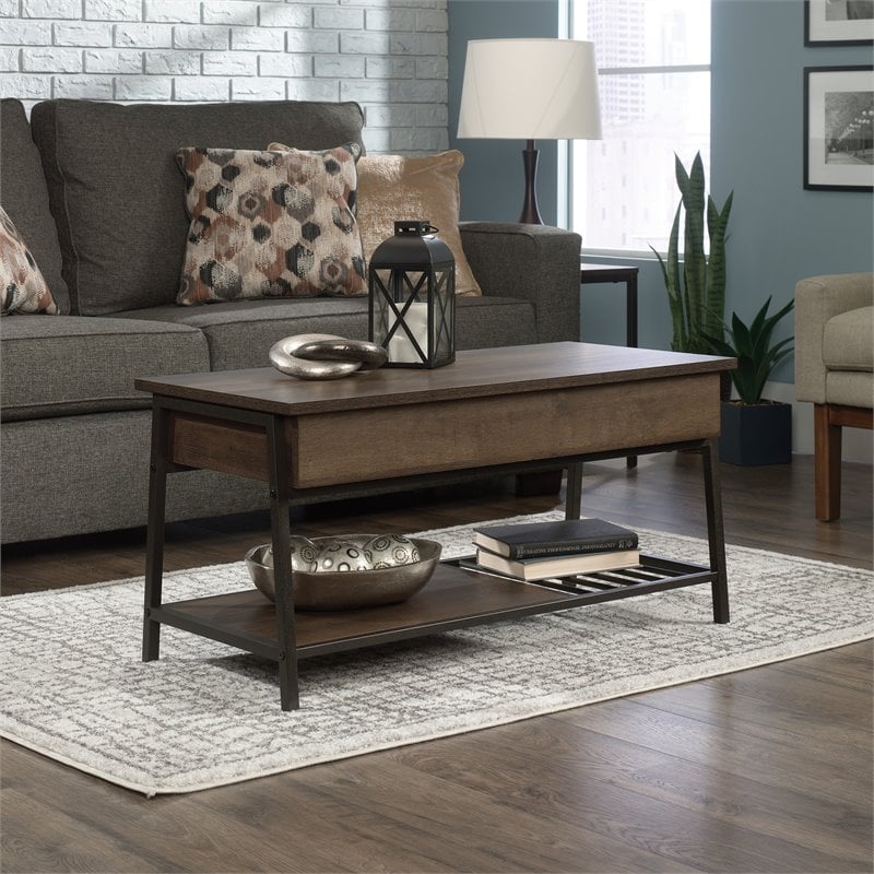 Sauder North Avenue Engineered Wood/Metal Lift-Top Coffee Table in ...