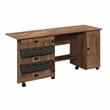 Sauder Engineered Wood Sewing Craft Cart in Vintage Oak Finish