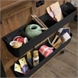 Sauder Engineered Wood Sewing Craft Cart in Vintage Oak Finish
