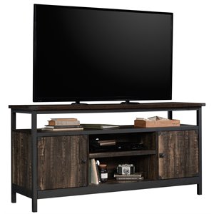 sauder steel river engineered wood stand for tvs up to 60