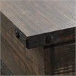 Sauder Steel River Engineered Wood Lift-Top Coffee Table in Carbon Oak/Black