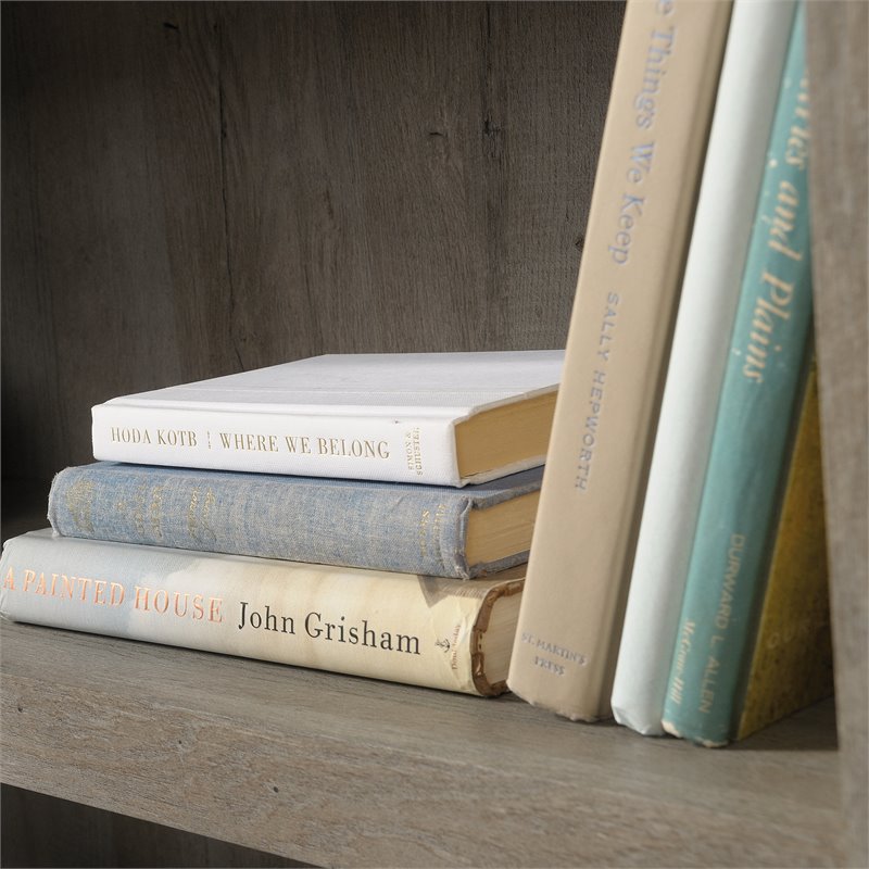 Sauder Select Engineered Wood 3-Shelf Bookcase in Mystic Oak