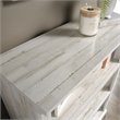 Sauder Select Engineered Wood 3-Shelf Bookcase in White Plank