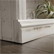 Sauder Select Engineered Wood 3-Shelf Bookcase in White Plank