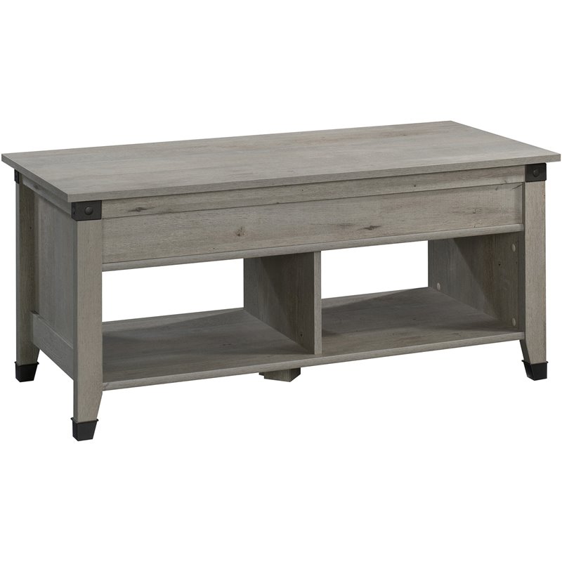 Sauder Carson Forge Lift-Top Wood and Metal Coffee Table ...